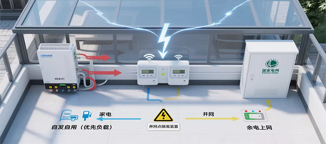 Cadmium Telluride Power Generation Glass Sunroom + Grid Connected
